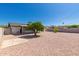 Large backyard with desert rock, shade tree and block fence. Ready for recreation and enjoyment at 915 E Commonwealth Pl, Chandler, AZ 85225