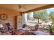 Inviting covered patio, perfect for outdoor relaxation and entertaining at 943 E Kortsen Rd # 10, Casa Grande, AZ 85122