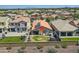 Aerial shot of the property showcasing its location, backyard, and solar panels at 2955 E Flossmoor Ave, Mesa, AZ 85204