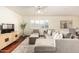 Beautiful living room featuring modern furnishings, wood floors, and lots of natural light at 507 W Sweetwater Ave, Phoenix, AZ 85029