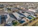 Overhead captures of homes equipped with pools and solar panels, within a Primary-planned community at 5345 W Alta Mesa Ave, Laveen, AZ 85339