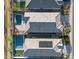 Birds eye view highlighting pristine roofs and backyard pools in an upscale neighborhood layout at 5345 W Alta Mesa Ave, Laveen, AZ 85339