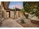 Landscaped courtyard featuring desert plants, stone pathways, and a view of the home at 7315 E Brisa Dr, Scottsdale, AZ 85266
