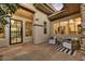 Charming patio area with stone flooring, comfortable seating, and an inviting atmosphere at 7315 E Brisa Dr, Scottsdale, AZ 85266