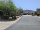 Street view of quiet neighborhood featuring desert landscaping and mountain views at 7722 E Wolf Canyon St, Mesa, AZ 85207