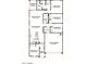 Detailed floor plan showcasing four bedrooms, two bathrooms, and an open-concept living space at 1373 S Vista Ave, Florence, AZ 85132