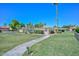 Inviting community pool area with lush landscaping and plenty of space for relaxation at 19120 N 98Th Ln, Peoria, AZ 85382
