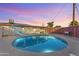 Private backyard oasis featuring a sparkling pool, a slide and ample space for outdoor relaxation and enjoyment at 2234 N 74Th Way, Scottsdale, AZ 85257