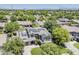 A stunning aerial view shows off this home's lush landscaping, solar panels, and well-maintained lawn at 3062 E Cullumber St, Gilbert, AZ 85234
