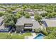 Aerial view showcasing backyard pool, lush landscaping, and the home's desirable location in the community at 3062 E Cullumber St, Gilbert, AZ 85234