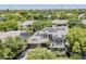 Aerial view of a home with solar panels, surrounded by lush greenery and mature trees in a residential neighborhood at 3062 E Cullumber St, Gilbert, AZ 85234