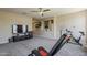 Spacious bonus room with carpet flooring, a ceiling fan, and plenty of room for different activities at 3062 E Cullumber St, Gilbert, AZ 85234