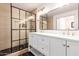 Beautiful bathroom featuring modern fixtures and a sleek glass-enclosed shower at 3150 E Beardsley Rd # 1081, Phoenix, AZ 85050