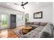 Comfortable living room with neutral-toned furniture, wood floors, and natural light at 3150 E Beardsley Rd # 1081, Phoenix, AZ 85050