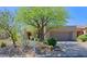 Charming desert home with mature trees, cacti, and low-maintenance landscaping at 32710 N 71St St, Scottsdale, AZ 85266
