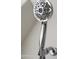 Close up on shower head with multiple settings, easy to adjust for relaxing shower at 3314 E Draper Cir, Mesa, AZ 85213