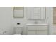 Bathroom features a white vanity with a light countertop and a mirror at 3780 E Gold Mountain Ave, San Tan Valley, AZ 85143
