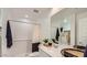 Well-lit bathroom featuring modern fixtures, vanity with storage, and a shower/tub combination at 12469 E Verbina Ln, Florence, AZ 85132