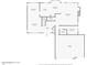 This floor plan shows the layout of the first floor including a living room, kitchen, dining room, and garage at 12935 E Mercer Ln, Scottsdale, AZ 85259