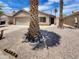 Charming single-story home with a two-car garage, neutral stucco, concrete driveway, and mature palm trees at 13030 W Hearn Rd, El Mirage, AZ 85335