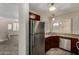Bright kitchen features stainless steel appliances, granite countertops, and wood-style flooring at 154 W 5Th St # 210, Tempe, AZ 85281