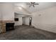Spacious living room with fireplace, vaulted ceiling and seamless connection to the kitchen at 154 W 5Th St # 210, Tempe, AZ 85281