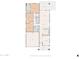 A detailed floor plan showing the layout of the home, including bedrooms, bathrooms, and living areas at 17038 W Mohave St, Goodyear, AZ 85338