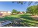 Serene outdoor space featuring sprawling grass, mature trees and native vegetation at 19318 E Reins Rd, Queen Creek, AZ 85142