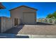 Detached garage and side yard area at 20911 E Excelsior Ave, Queen Creek, AZ 85142