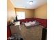 Bedroom with two-tone paint and carpet flooring at 23771 W Yavapai St, Buckeye, AZ 85326