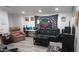 Spacious living room with comfortable seating and unique wall decor at 4065 E University Dr # 436, Mesa, AZ 85205