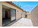 The outdoor patio has an entry to the interior and is enclosed with a concrete perimeter wall at 8314 N 21St Dr # K208, Phoenix, AZ 85021