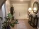 Inviting entryway features a decorative rug, stylish console table, and neutral decor at 1036 E Wagon Wheel Dr, Phoenix, AZ 85020