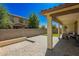 Large brick patio with a strip of artificial grass at 263 N Wilson Dr, Chandler, AZ 85225