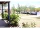 Lush front yard with mature landscaping, a walkway, and green grass at 2718 W Montebello Ave, Phoenix, AZ 85017