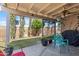 Cozy covered back patio area is perfect for outdoor relaxing and entertaining with a view of the backyard at 3534 N 106Th Ln, Avondale, AZ 85392