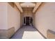 Covered entryway with light fixture leading to the front door at 509 W Villa Rita Dr, Phoenix, AZ 85023
