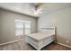 Neutrally decorated bedroom with plush carpet, a ceiling fan, and lots of natural light at 650 N Hawes Rd # 3424, Mesa, AZ 85207