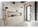 Contemporary main bathroom with dual shower heads and a built-in storage niche at 6702 E Cholla St, Scottsdale, AZ 85254