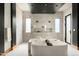 Modern main bathroom with a soaking tub and frameless glass shower enclosure at 6702 E Cholla St, Scottsdale, AZ 85254
