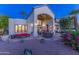 Beautifully landscaped back patio with ample seating and elegant architecture at 7878 E Gainey Ranch Rd # 36, Scottsdale, AZ 85258