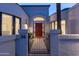 Charming front entrance with a decorative gate, manicured landscaping, and a welcoming ambiance at 7878 E Gainey Ranch Rd # 36, Scottsdale, AZ 85258