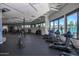 A well-equipped gym with exercise bikes and treadmills, and large windows at 7878 E Gainey Ranch Rd # 36, Scottsdale, AZ 85258