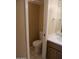 A view into the bathroom showing toilet and sink at 10190 N 106Th E St, Scottsdale, AZ 85258