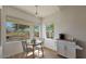 Cozy breakfast nook featuring a small table, chairs, and a large window with scenic views at 1213 W Beck Ln, Phoenix, AZ 85023
