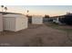 Spacious backyard with storage sheds at 18045 N 20Th N Ln, Phoenix, AZ 85023