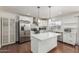 Modern kitchen featuring white cabinets, stainless steel appliances, and a central island at 343 W Santa Cruz Dr, Tempe, AZ 85282