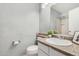 Clean bathroom with a decorative plant on the granite countertop at 4601 N 102Nd Ave # 1178, Phoenix, AZ 85037