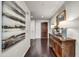 Elegant entryway featuring dark hardwood floors and stylish decor at 6803 E Main St # 5506, Scottsdale, AZ 85251