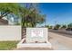 Entrance sign for Questa Vida community, located at 850 South River at 850 S River Dr # 2065, Tempe, AZ 85281